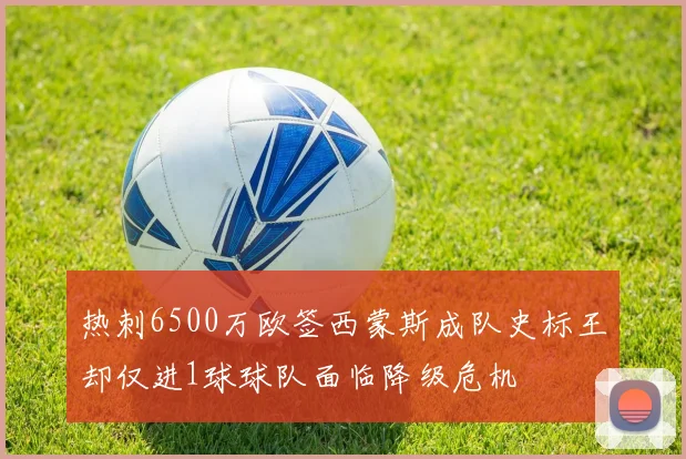热刺6500万欧签西蒙斯成队史标王却仅进1球球队面临降级危机
